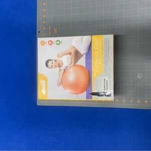Avia Orange Fitness Ball with Hand Pump